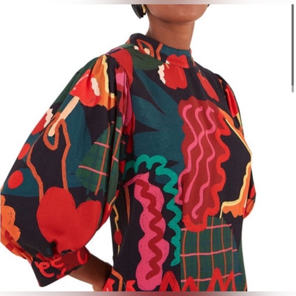 FARM Rio Lovers Apple Mini Dress Women’s size Small - Picture 2 of 16